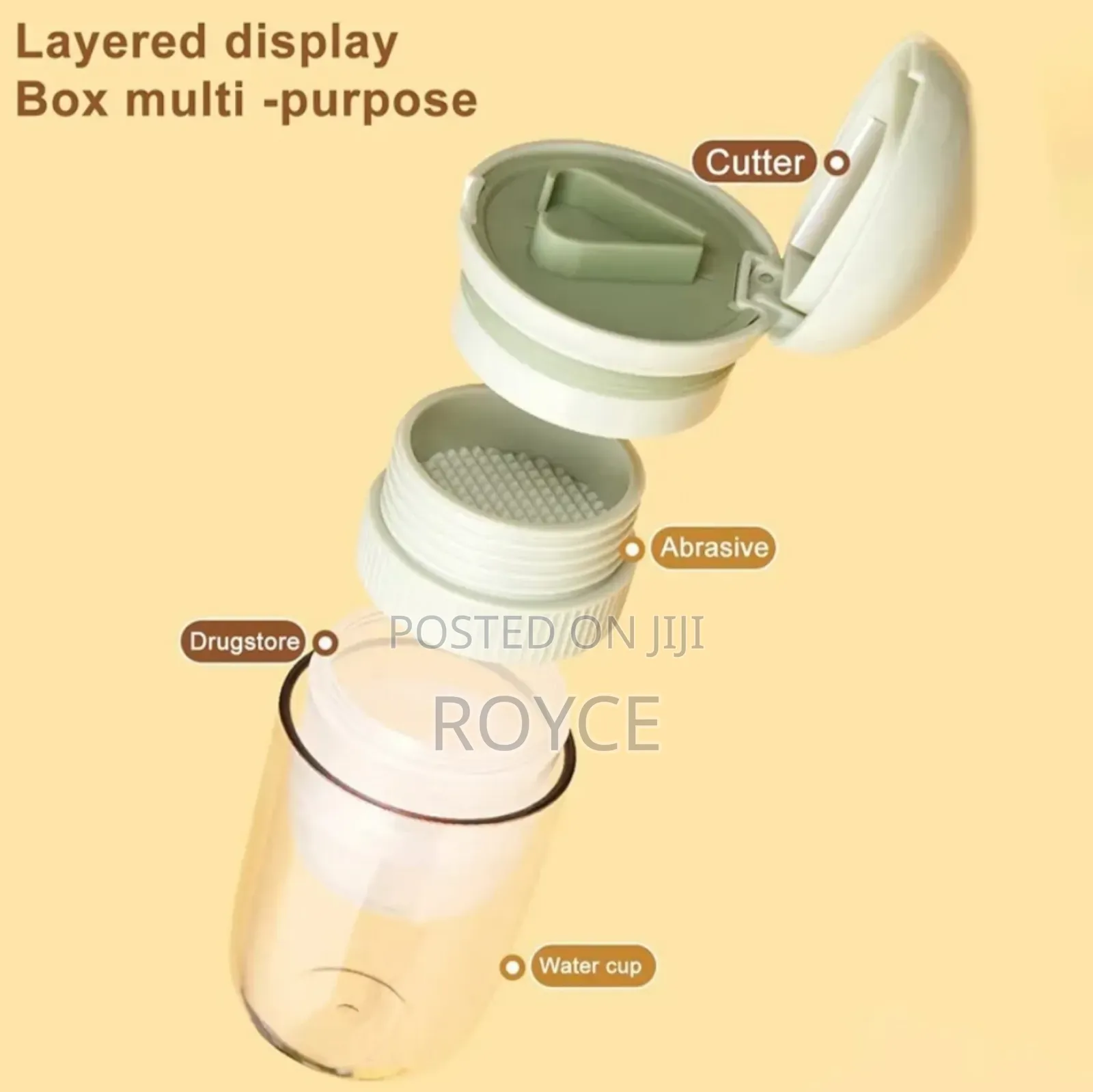 4 in 1 Pill Crusher Medicine Box
