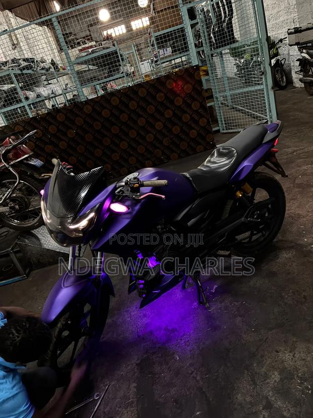 TVS Apache 180 RTR 2014 Purple - thumbnail 2