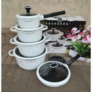 *Edenburg 12pc Cookware Set(White)*