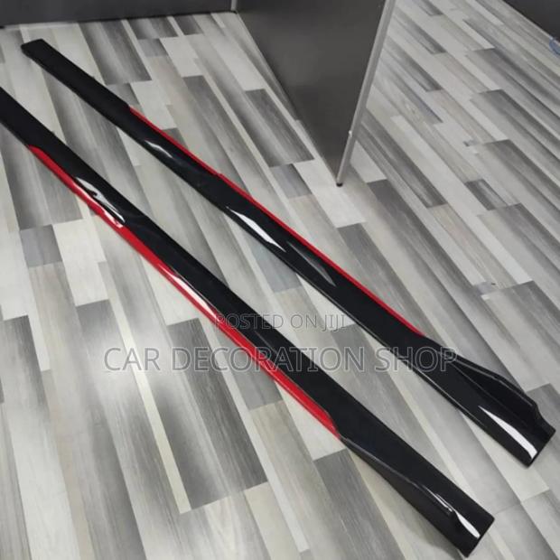 Universal Side Skirt With Red Line