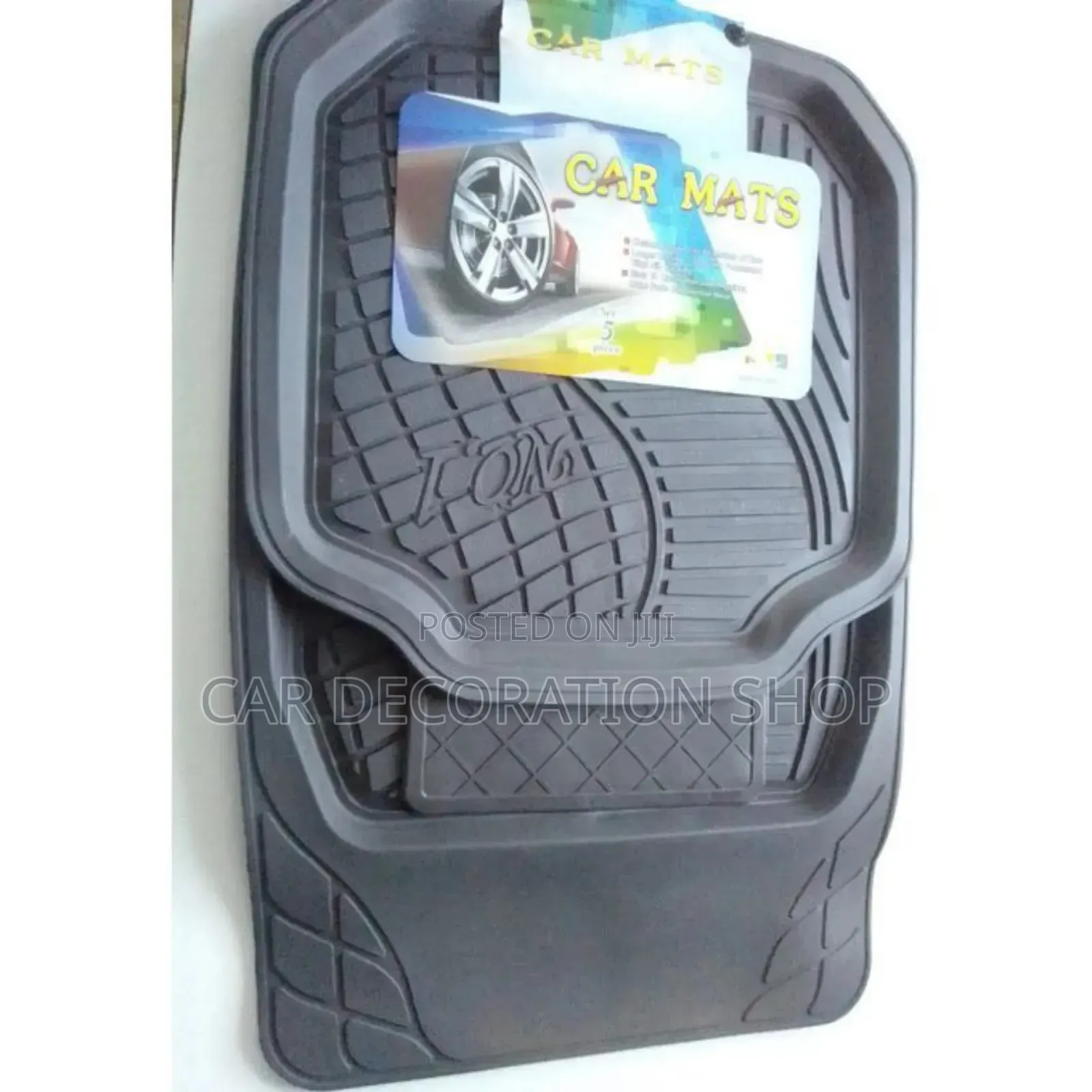 5pc Design Excellent Quality Grey Floor Mats 5pc