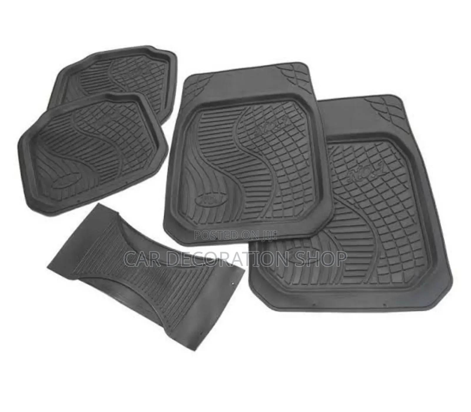 Car Interior Black 5pc Floor Mats and Liners