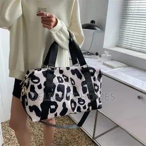 Leopard Shoulder Duffle Bag- Meg