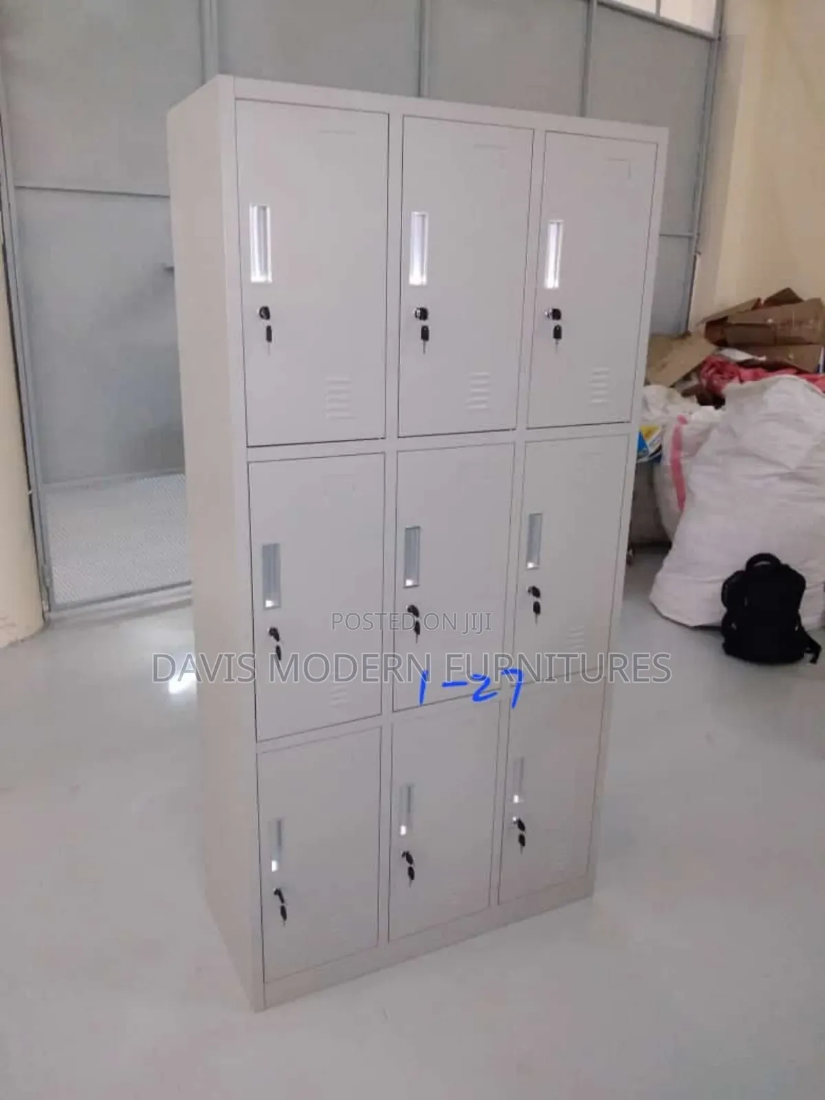 Metal Storage Locker With Three Column