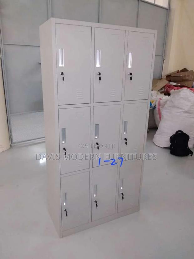 Metal Storage Locker With Three Column - main view
