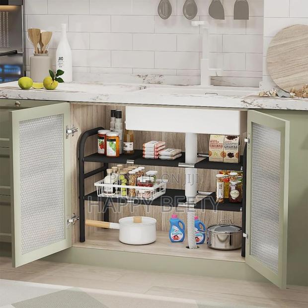 *2 Layer Expandable Under the Sink Storage Rack - thumbnail 5