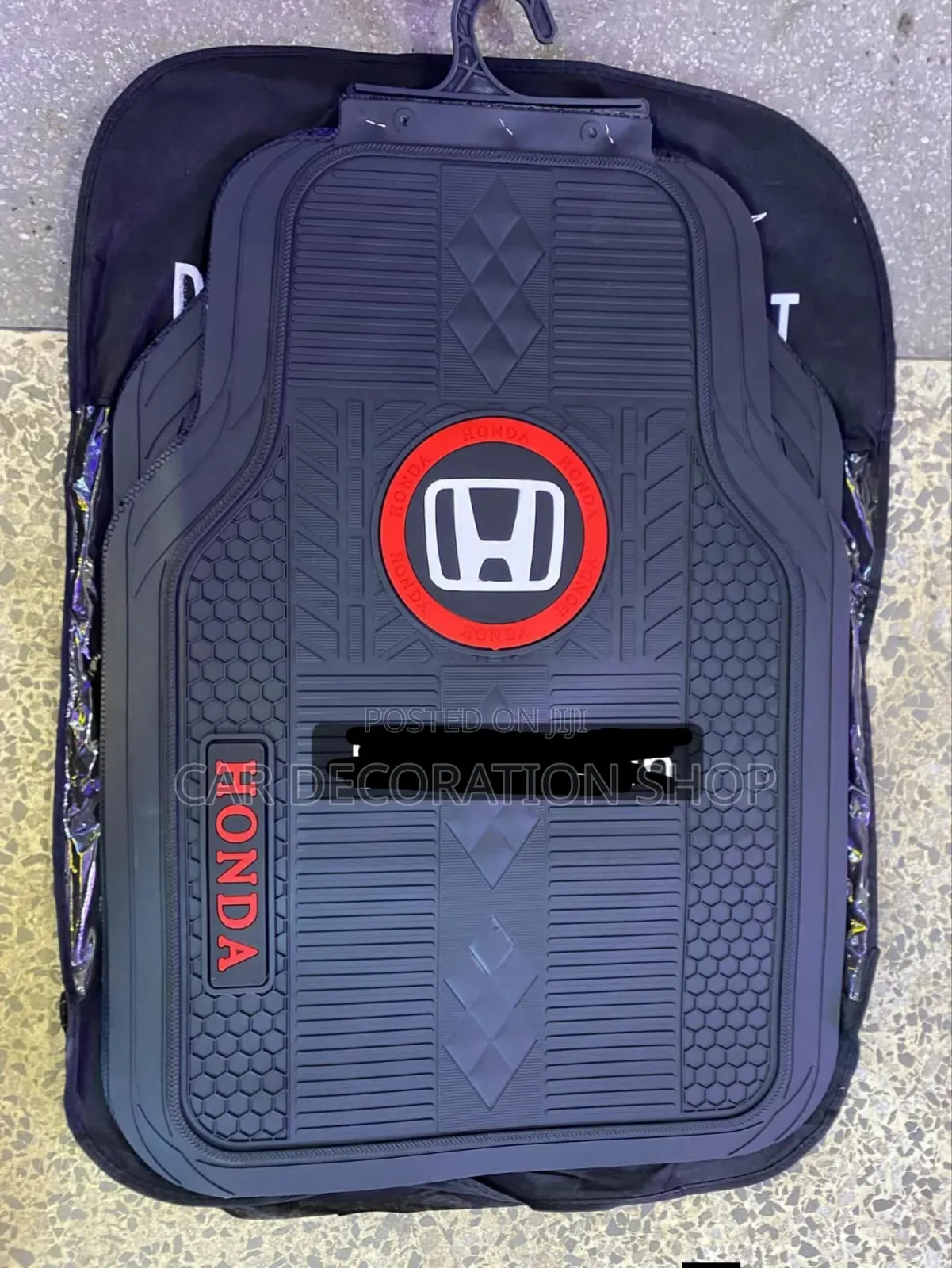 Honder Latex Rubber Branded Car Mats 5pc