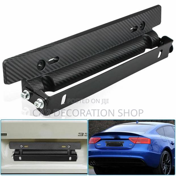Carbon License Number Plate Bracket Frame Holder