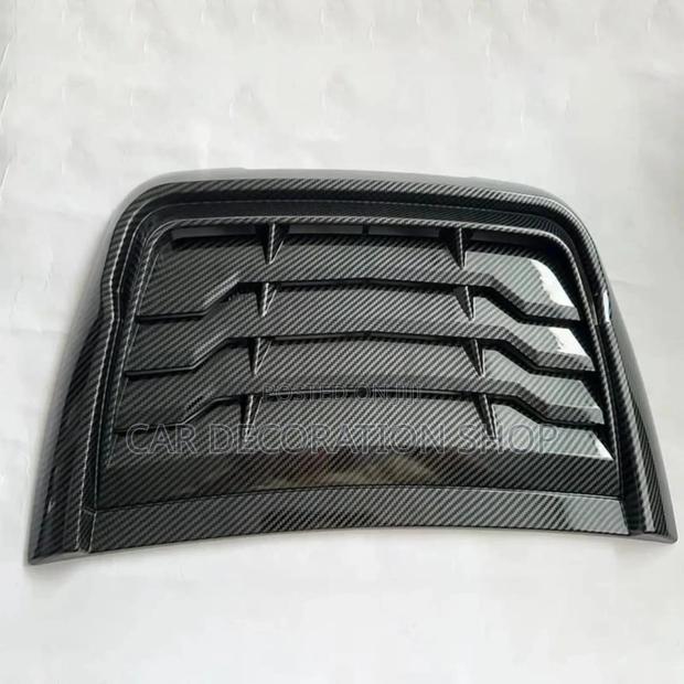 Carbon Fiber Style Bonnet Hood Decorative Air Scoop 31x50cm