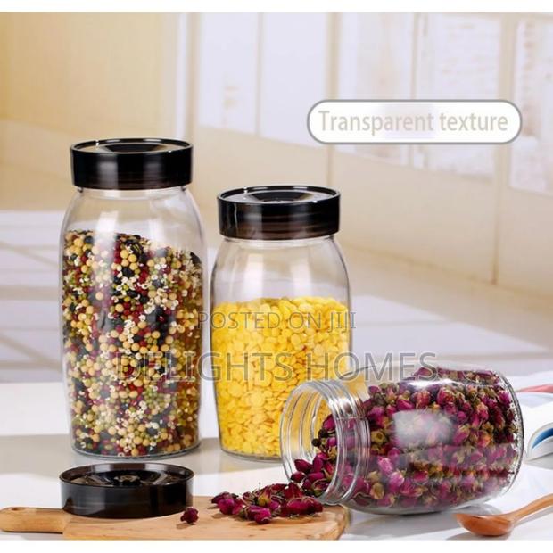 1.8 Glass Jars With Plastic Lid-Meg
