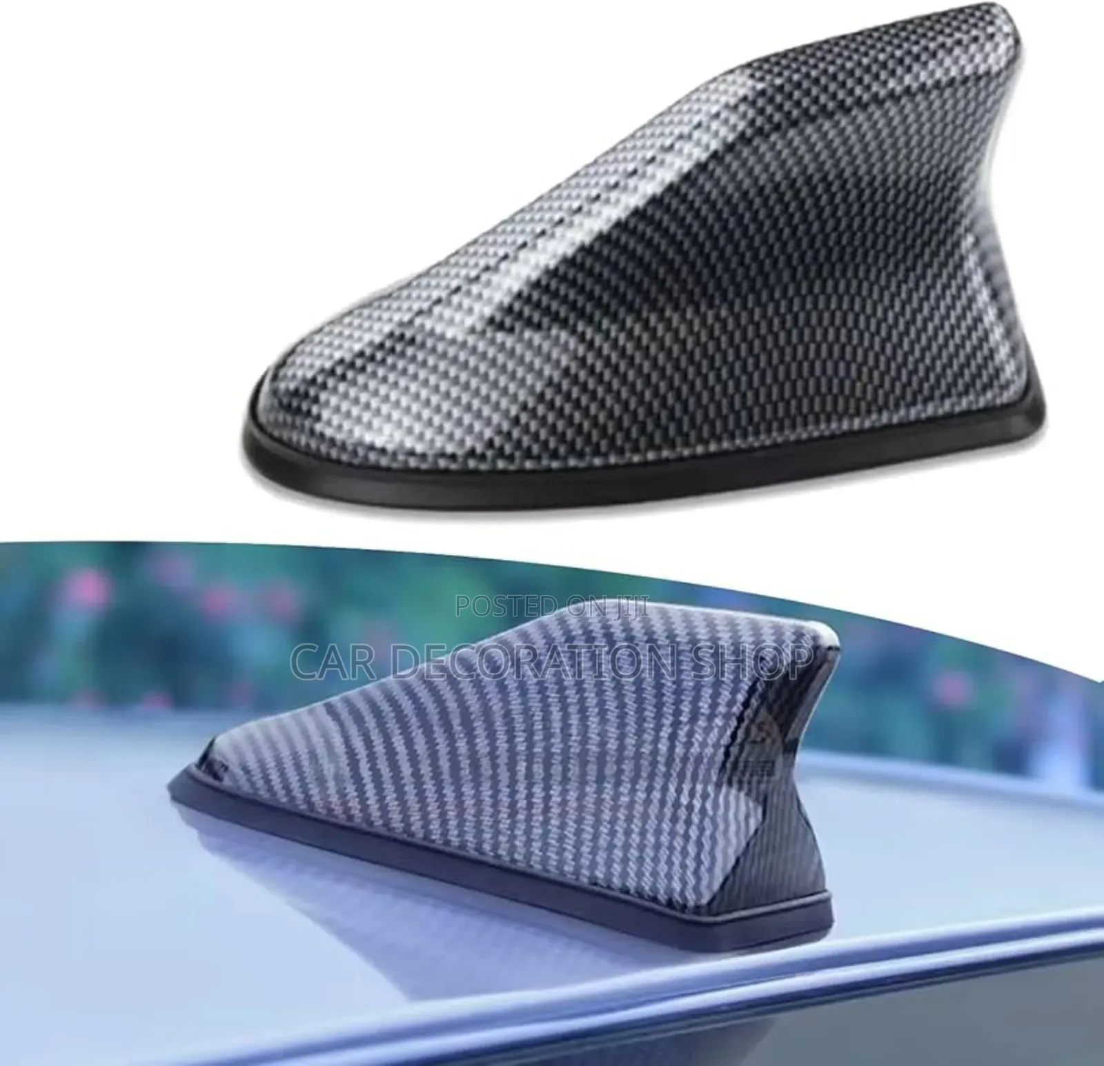 Car Antenna Decorative Top Shark Antennae Carbon Fiber Look