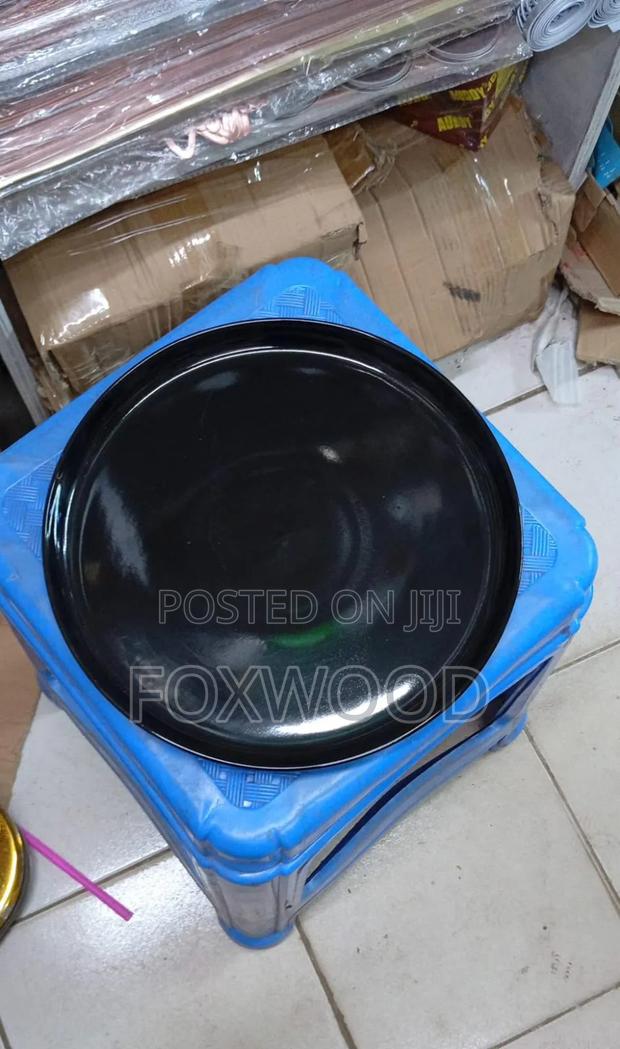Ceramic Round Black Platter 10.5' - thumbnail 6
