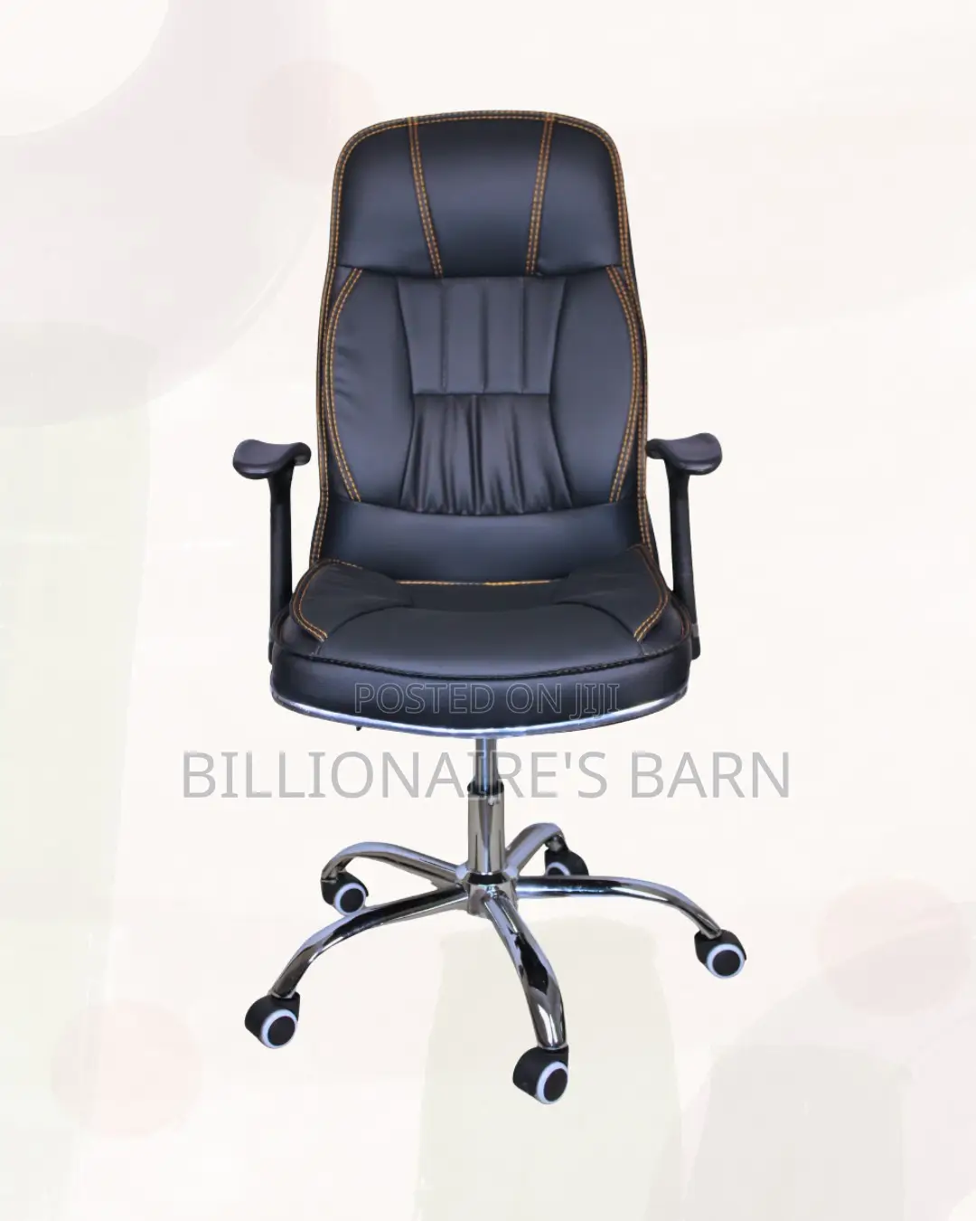 Executive Leather Office Chair High Back Padded Armrests Workspace