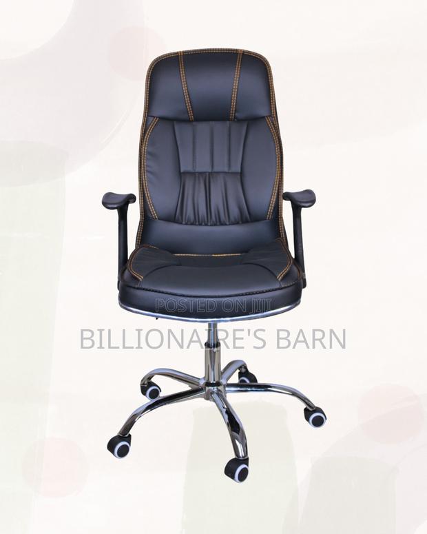 Executive Leather Office Chair High Back Padded Armrests Workspace - thumbnail 3