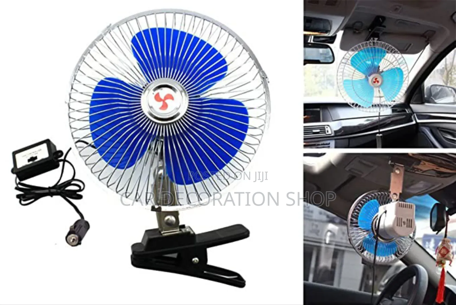 3 Blade Modern Design Clamp Mount Oscillating Fan