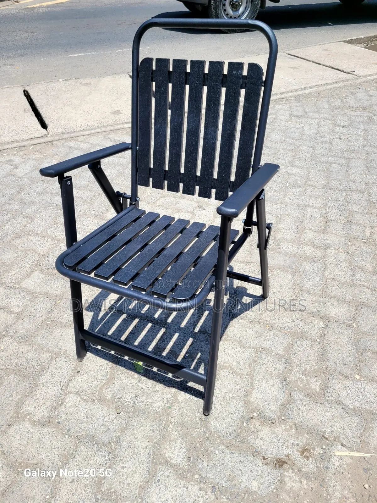 Black Folding Rocking Chair