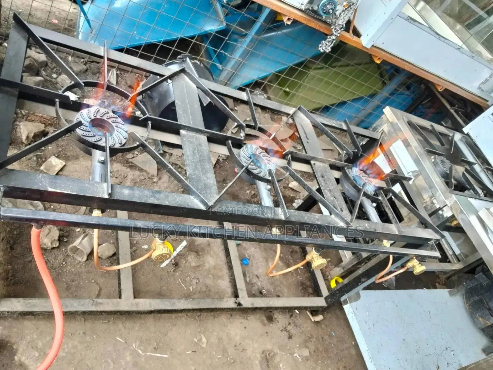 Mild Steel High Pressure Three Burner.