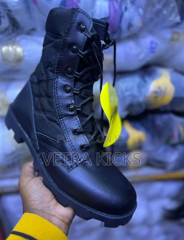 Siwar Millitary Boots in Green/Brown/Black Colour Way - thumbnail 3