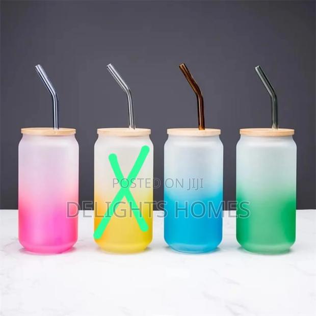500ml Frosted Glass Cup-Mg