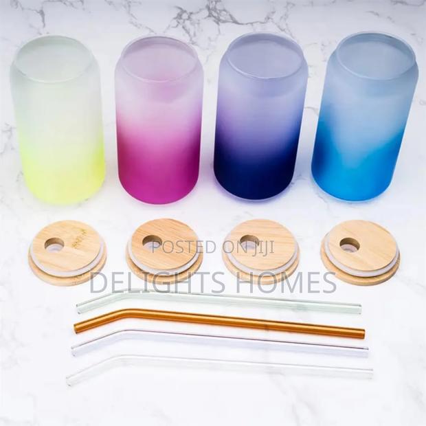 500ml Frosted Glass Cup-Mg - thumbnail 2