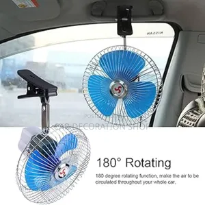 12v Dc 8invh Oscillating Fan for Car,Boat,Caravan