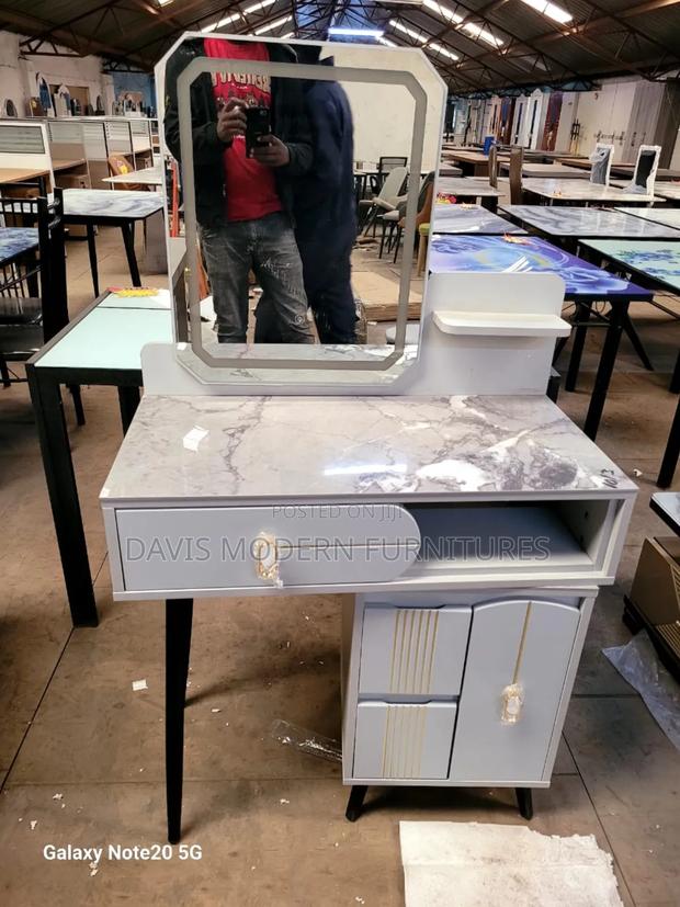 Dressing Table With Attached Mirror - main view