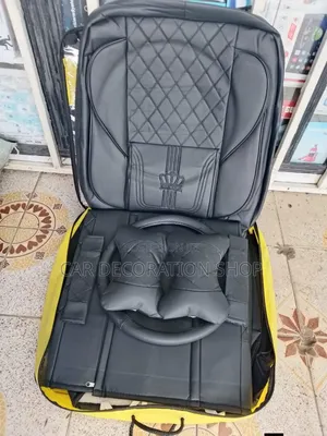 Premium Pu Leather Design Black Seat Cushiobs