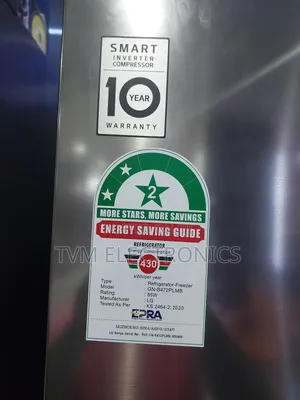 Lg Gn-B472plmb Top Freezer Fridge, 375l - Smart Inverter Compressor