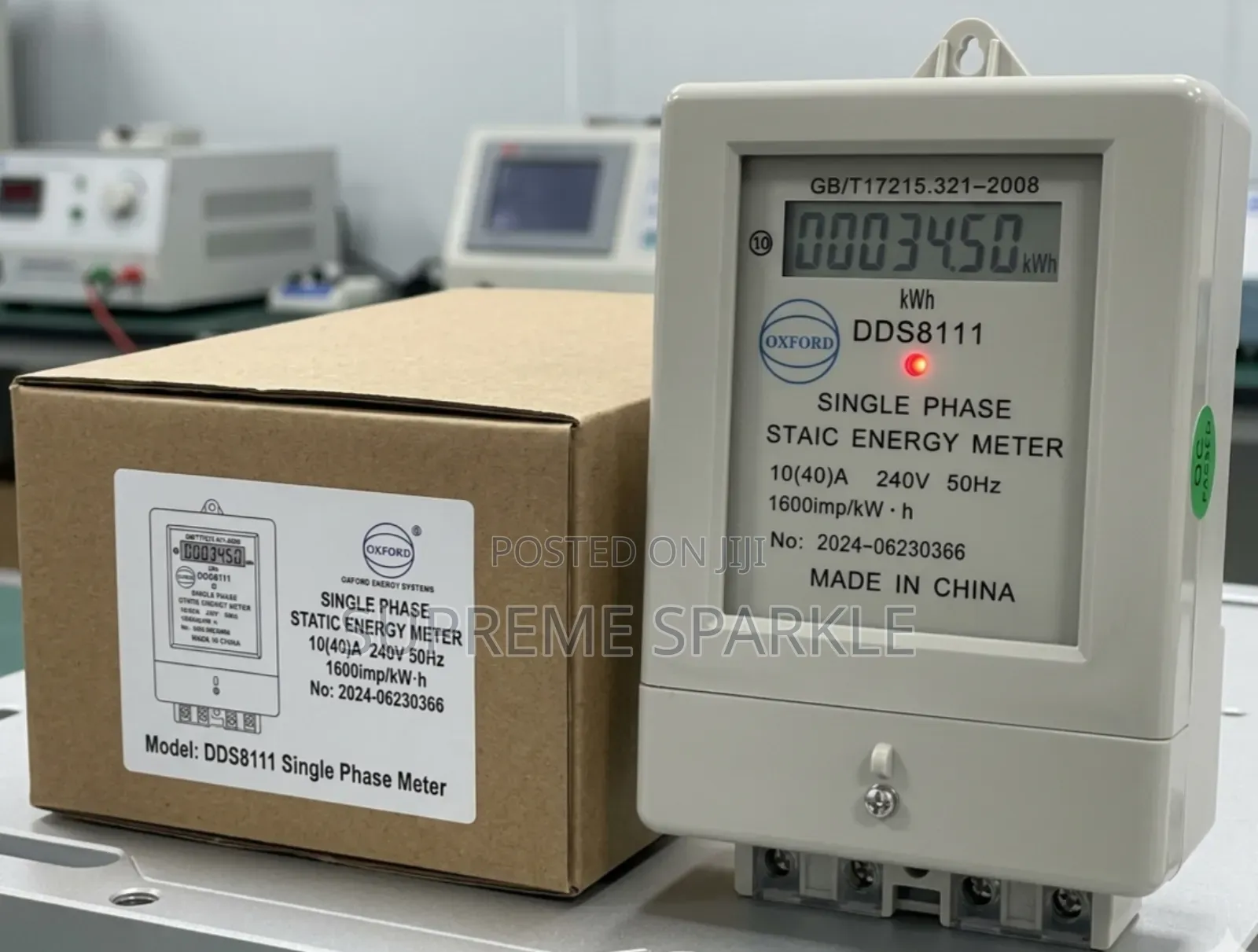 Oxford Dds8111 Single Phase Static Energy Meter - Submeter for Kenya