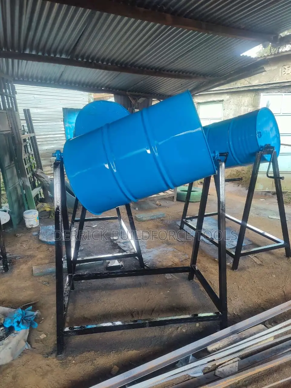 150kgs Manual Drum Animal Feed Mixer