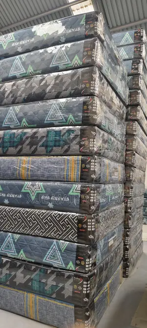 4x6ftx6in Fortress Premium Quilted Fibre Mattress + 2 Free Pillows