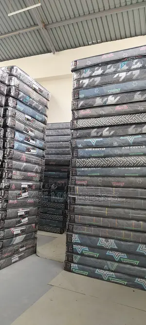 4x6ftx8in Fortress Premium Quilted Fibre Mattress + 2 Free Pillows