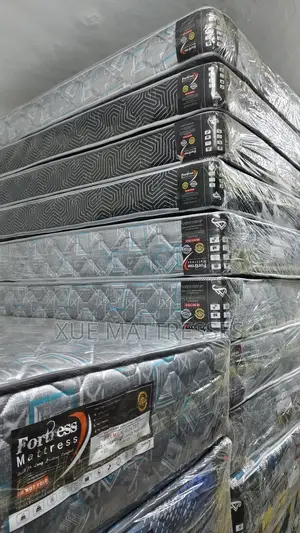 6x6ftx8in Fortress Premium Quilted Fibre Mattress + 2 Free Pillows
