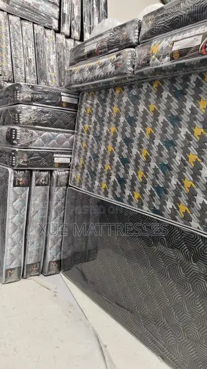 4 1⁄2x6ftx10in Fortress Premium Quilted Fibre Mattress + 2free Pillows