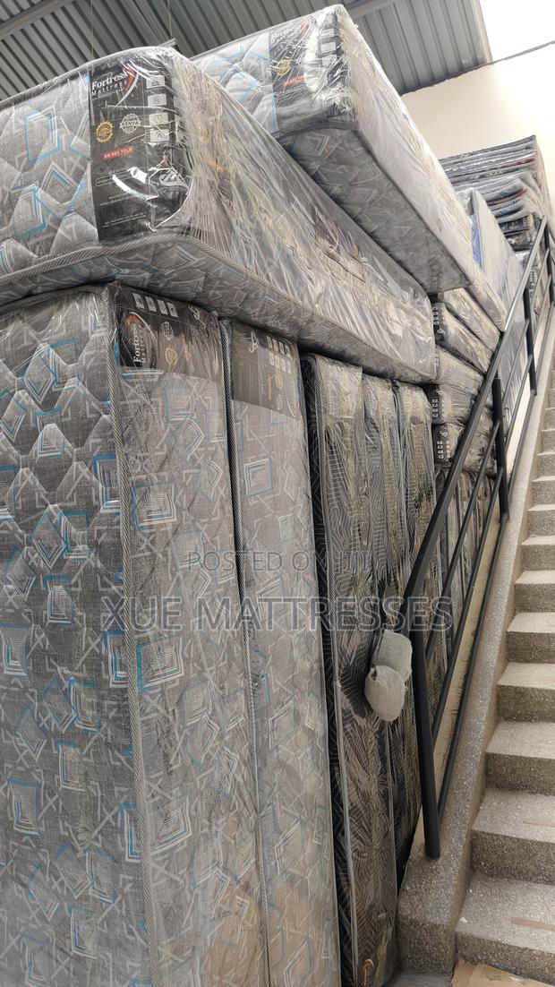 5x6ftx12in Fortress Premium Quilted Fibre Mattress + 2 Free Pillows