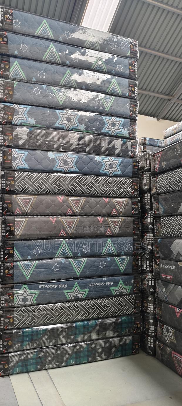 31⁄2x6ftx6in Fortress Premium Quilted Fibre Mattress + 2 Free Pillows