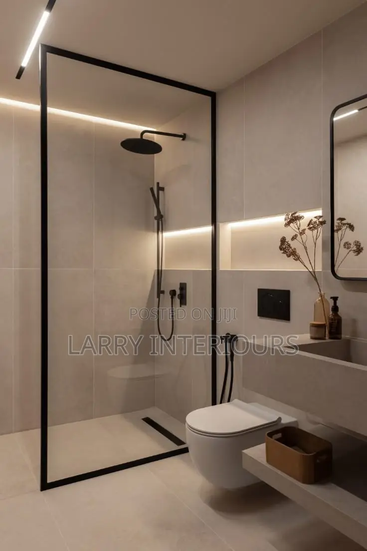 Modern Toilet Bathroom Renovation | Tiling, Fixtures Finishing
