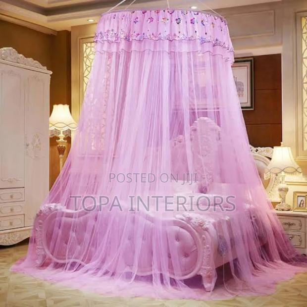 High Ceiling Purple Dome Mosquito Nets - main view