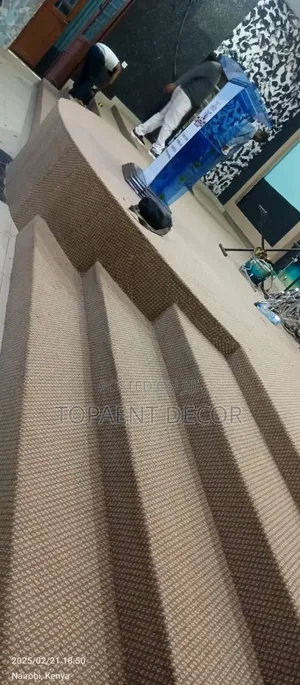 Church Altar Coverage With Beige Dotted Maasai Mara Wall to Wallcarpet