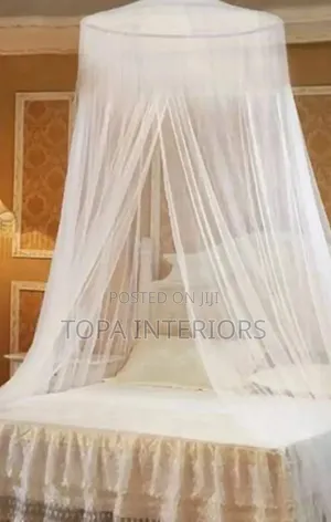 Diy-Friendly White Round Mosquito Net That Is Machine Washable