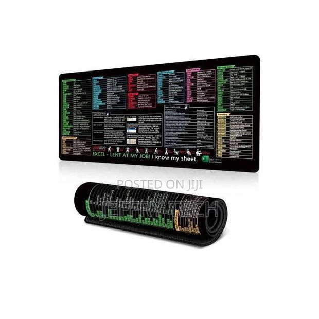 300×800mm Xl Gaming Mouse Pad With Shortcut Keys Thickened Edges - main view