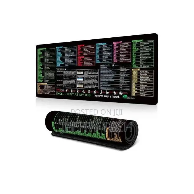 300×800mm Xl Gaming Mouse Pad With Shortcut Keys Thickened Edges