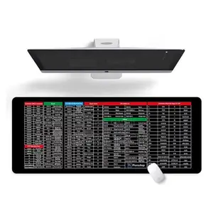 300×800mm Xl Gaming Mouse Pad With Shortcut Keys Thickened Edges