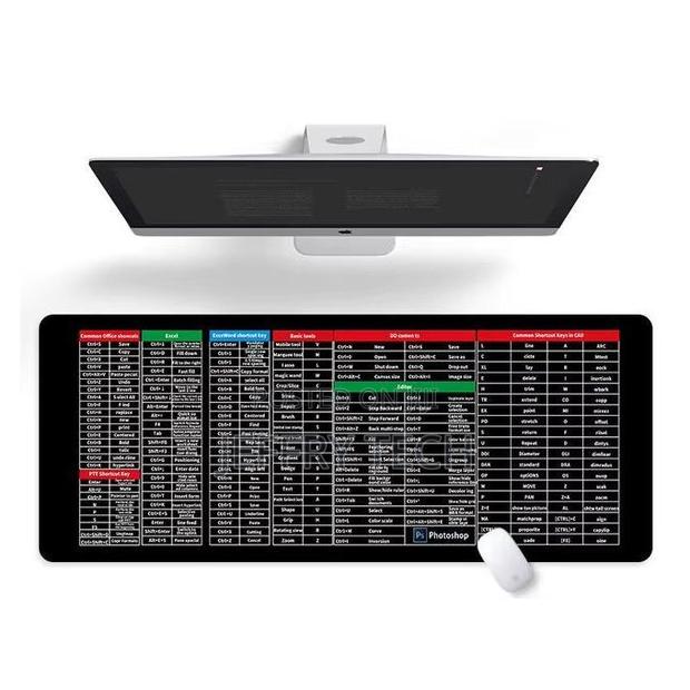 300×800mm Xl Gaming Mouse Pad With Shortcut Keys Thickened Edges - thumbnail 3