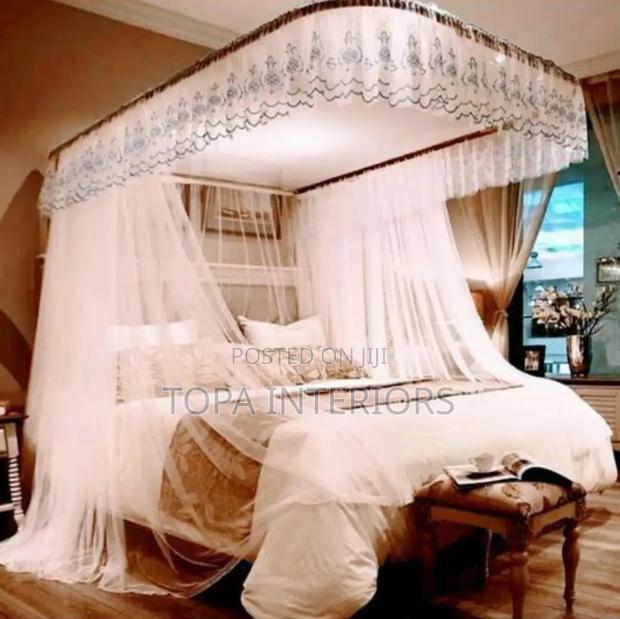 4x6, 5x6 and 6x6 Curved Rail Mosquito Nets for Home, Hotel and Air BNB