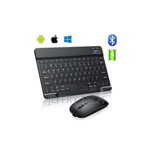 Portable Wireless Bluetooth Keyboard and Mouse Set for iPhone/Android/ - thumbnail 2