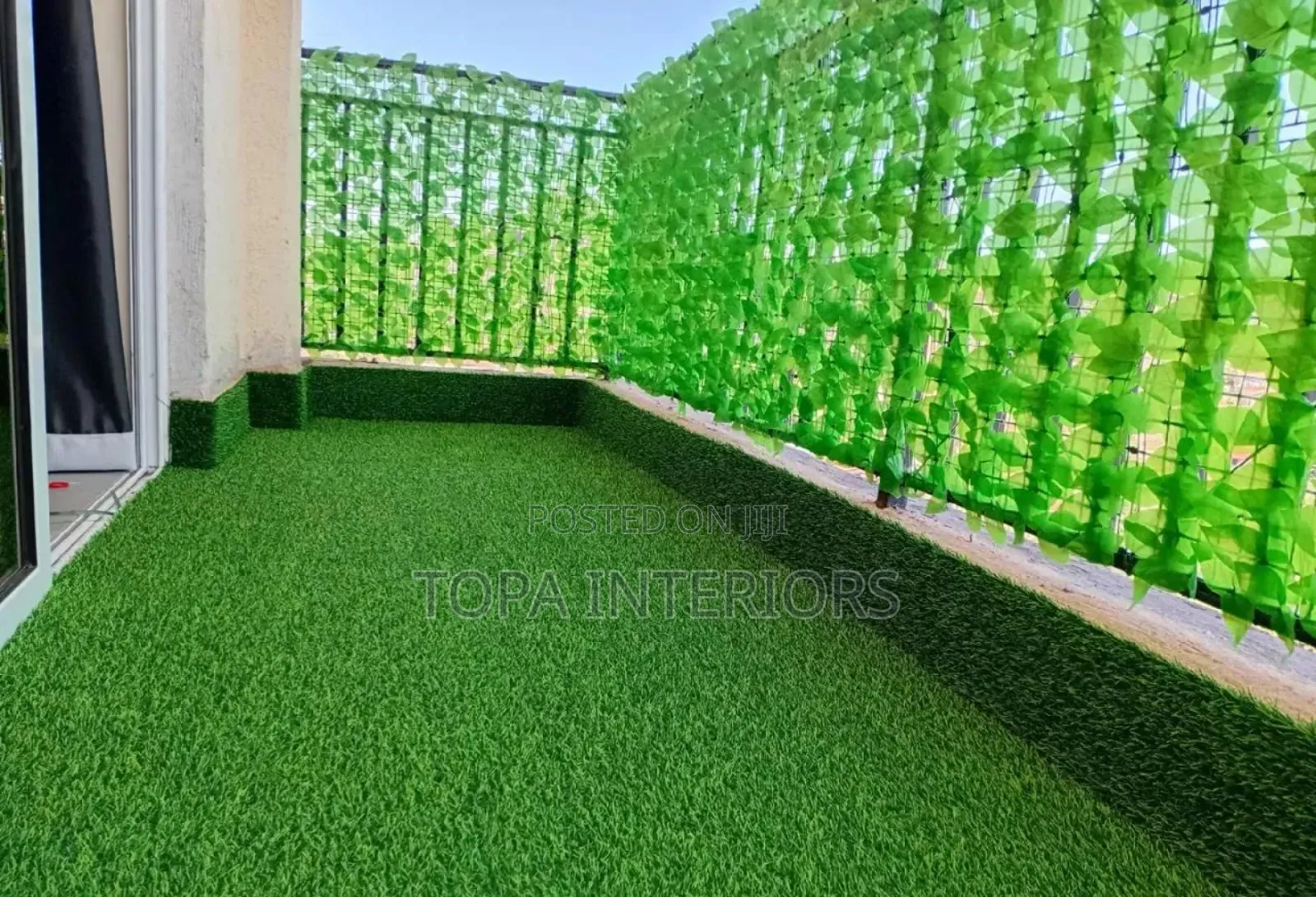 Diy-Friendly 1mx3m Lush Green Artificial Balcony Privacy Fence Plants