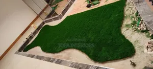 Irregular Shape Outdoor Garden Artificial Turfgrass Carpets