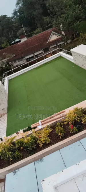 Rooftop Low Maintenance Outdoor Rugs Artificial Turf Grass Carpets