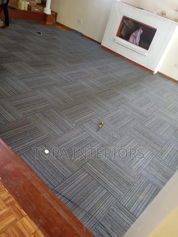 Grey Square Design Floor Insulation Tile Carpets